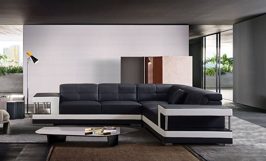 Kevlar - L - Leather Sofa Lounge Set